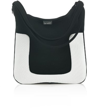 Brevi Millestrade Wickeltasche, Schwarz und Weiß
