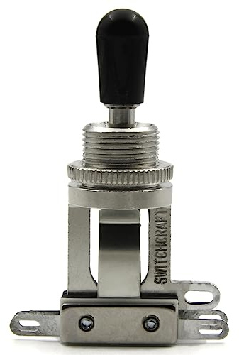 Switchcraft Conmutador de Palanca 3 Vías Posiciones Pastilla Guitarra con botón negro original