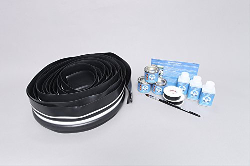 Bengar Set: Schlauchboot Scheuerleiste (80mm) + Kleber Kit, Seitlicher Schutz 8 Meter