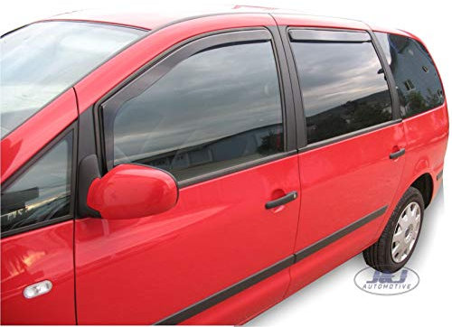 J&J AUTOMOTIVE | Windabweiser Passend Für Sharan 1, 1995-2010, Heko Regenabweiser, Getönt, Set 2-Teilig, Vorne, Aerodynamisch