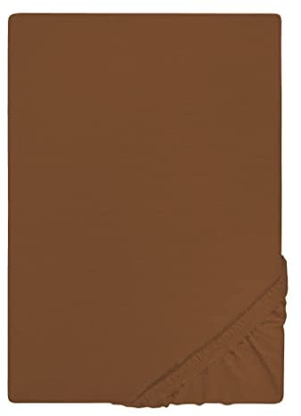biberna Jersey-Spannbetttuch 0077155 Chocolate 1x 180x200 cm - 200x200 cm