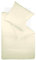 fleuresse Uni-Colours Bettwäsche-Set, Mako Satin, 100 Prozent Baumwolle, Fb. Creme, 240 x 220 cm