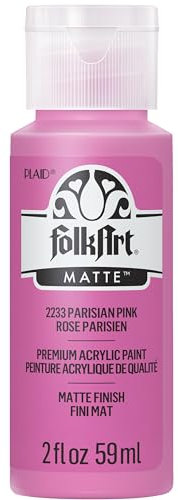 FolkArt Acrylic Paint in Assorted Colors (2 Ounce), 2233 Parisian Pink