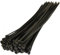 25 X Black Cable Ties 370Mm X 7.6Mm Zip Tie Bases