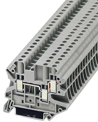 Phoenix Safe Durchgangsklemme UT 4-TWIN, 50 Stück, 3044364, Grau, AWG 26 - 10