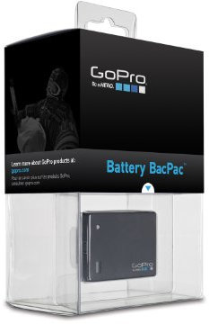 GoPro BATBAP Batterie pour Caméra HERO3+ avec Porte Arrière Slim Noir