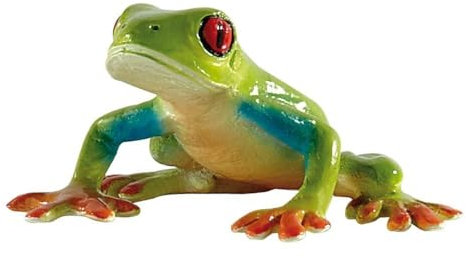 Bullyland 68516 - Spielfigur Rotaugenlaubfrosch, ca. 6,8 cm große Tierfigur, detailgetreu, PVC-frei, ideal als kleines Geschenk für Kinder ab 3 Jahren