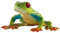 Bullyland 68516 - Spielfigur Rotaugenlaubfrosch, ca. 6,8 cm große Tierfigur, detailgetreu, PVC-frei, ideal als kleines Geschenk für Kinder ab 3 Jahren