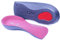 Slim Fit Orthotic Arch Support Insoles, 3/4 Length, Plantar Fascitis & Knee Pain Relief (Pink, 3/4.5 UK)