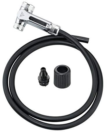 Topeak TwinHead DX1 Upgrade Kit Pumpen-Zubehör aus Aluminium und Gummi in der Farbe Schwarz, Gewicht: 100 g Maße: 8,3x5x4x,3 cm, 15711002
