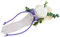 10 x Aufleger Tischdekoration zur Hochzeit Taufe Tischdeko TD0064 (Flieder)