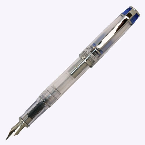 PILOT Prera Iro-Ai Medium-Nib Fountain Pen, Transparent Blue Body (FPRN-350R-TLM)