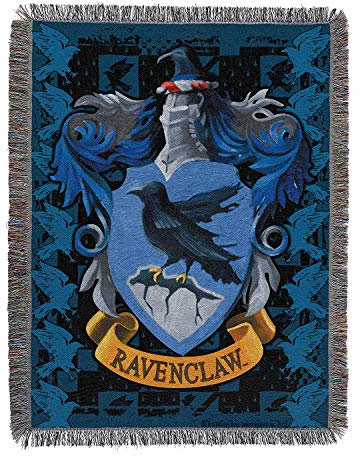 Northwest Harry Potter gewebte Wandteppich-Überwurfdecke, 121,9 x 152,4 cm, Ravenclaw-Wappen