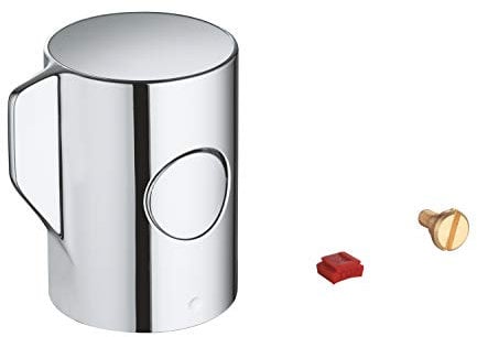 GROHE Grohtherm 800 - Temperaturwählgriff (Sicherheitssperre bei 38°C, einstellbare max. Temperaturbegrenzung bei 43° C, Herstellergarantie: 5 Jahre), Chrom, 47981000