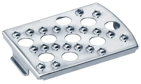 Bosch Reibscheibe grob MCZ4RS1, geeignet für MCM4 Küchenmaschinen, Zerkleinern von Obst und Gemüse, Hobeln von hartem Käse, geschmacksneutral, Edelstahl