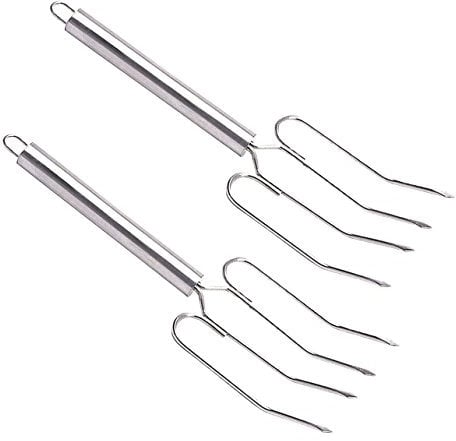 MasterClass - Fourchettes de Service à Viande en Acier Inoxydable, 24 cm (Lot de 2)