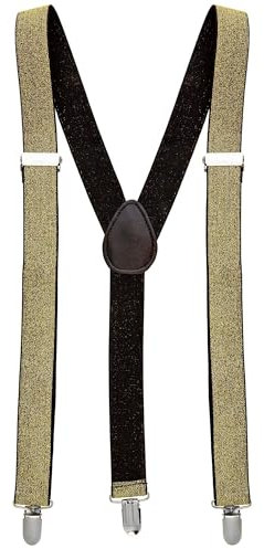 W WIDMANN MILANO Party Fashion - Hosenträger, mit Pailletten, Größenverstellbar, Accessoire, Mottoparty