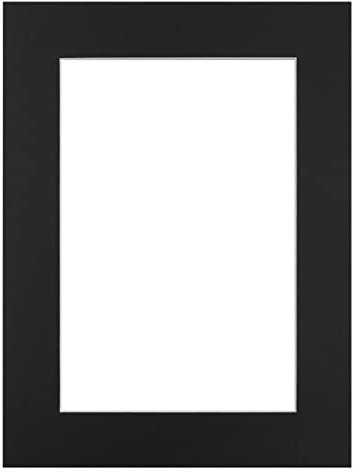 Passe-Partout Noir 30x40 cm Ouverture 20x30 cm - Passe-Partout pour Cadre Photo 30x40 cm et Photo 20x30 cm - Marie Louise - Pêle-mêle - Passe-Partout Carton FSC - Fabriqué en France