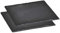 Kesper 38109 Servierplatte, 2er Pack, Schieferplatte, Buffet-Platte, aus Schiefer, geölt, Maße: 200 x 200 mm, schwarz