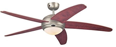 Westinghouse Lighting Bendan Ventilador de Techo R7s, 80 W, Aspas Manzano