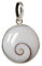 Fly Style Kettenanhänger aus 925 Silber mit Shiva Auge für Damen - Spiritueller Schmuck, Grösse:10 mm