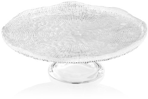 IVV Glassware Tortenplatte mit Fuß, 31,8 cm, transparent