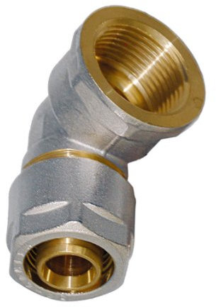 WIROFLEX | Winkel inklusive Adapter | Klemmring | Komplettlösung | Schraubsystem | Fitting 20 mm x 1/2 IG