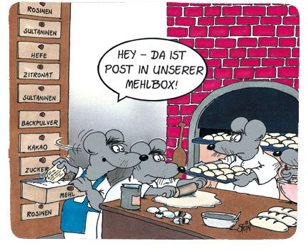 Mauspad Uli Stein Mehlbox