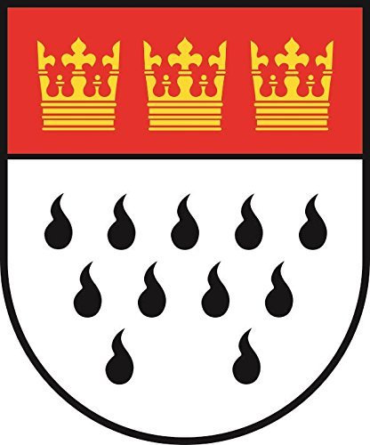 U24 Aufkleber Köln Wappen Autoaufkleber 10 x 12 cm Sticker Konturschnitt