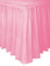 Unique- TableSkirt Gonna Plastificata da Tavola, Tinta Unita, Rosa, 37 cm x 4.3 m, 50402