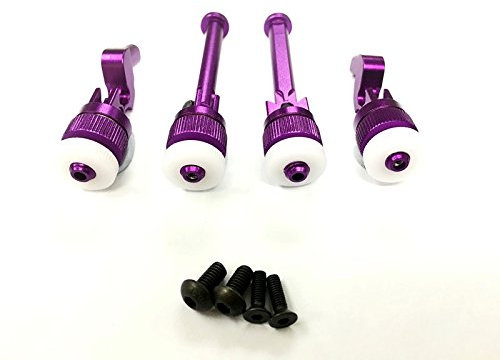 GPM HPI Sport 3 Flux Tuning Teile Aluminium Front+Rear Magnet Body Mount for Porsche - 1 Set Purple