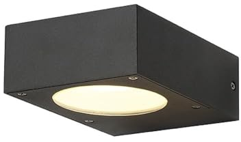 AuáåŸenwandleuchte/Spiegelleuchte QUADRASYL WL 15, IP44, GX53 TCR-TSE max. 11W, Aluminium, Anthrazit