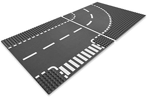 LEGO City Town T-Junction and Curve Plate 7281 Building Kit