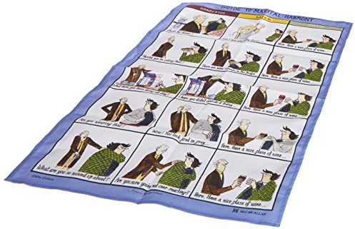 Samuel Lamont Guide to Marital Harmony Cotton Tea Towel, Blue