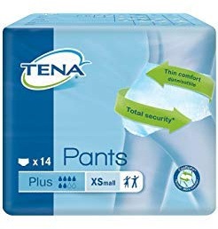 Case Saver 4 x TENA Pants Super - Small (65-85cm/26-34in) Pack of 12