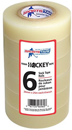 SportsTape Hockey-Klebeband, Multipack, transparent, 6 Rollen