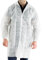 BBrand Polyprop Disposable Visitor's Coat - White, XL, Adults, Healthcare Visitors, Professionals requiring protective clothing, Coat