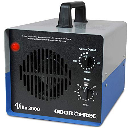 OdorFree Generatore di ozono Villa 3000 per eliminare gli odori, rimuovere permanentemente gli odori di tabacco, animali domestici e muffa alla fonte. Tratta facilmente fino a 3000 mq