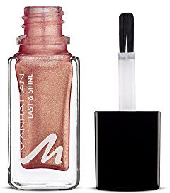 Manhattan Last & Shine Nagellack, Rose-goldener, glänzender Nail Polish für 10 Tage perfekten Halt, Farbe On The Dancefloor 470, 1 x 10ml
