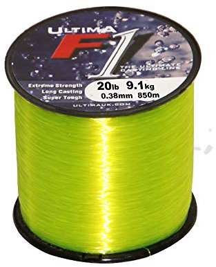 ULTIMA E5115 F1, Lenza da Pesca in Mare Super Forte Unisex-Adulto, Nero, 0.38 mm-20.0 lb