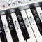 Piano and Keyboard Music Note Full Set Stickers for White and Black Keys; Transparent and Removable, for Easy Piano Lessons