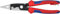 Knipex Pliers for Electrical Installation black atramentized, with multi-component grips, with integrated tether attachment point for a tool tether 200 mm 13 82 200 T