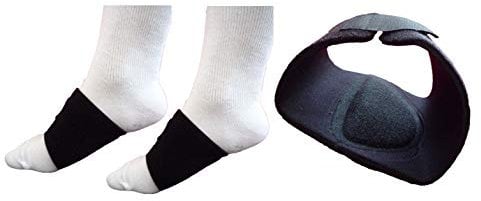 SturdyFoot Arch Support Foot Strap/Brace Foot Wedge Shoe Insert (One Pair) Black