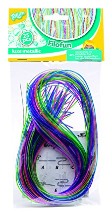 Empeak BJ90309 KreativSet – Filofun 25 Fäden Luxus 80 cm – kreiert deine Scoubidous