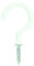 TIMCO Cup Hooks Round White - 25mm 25SHWP