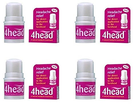 4Head Headache Treatment Stick 3.6.g (4 Pack)