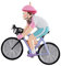 WorldWide Personalisierte Fahrrad-Mädchen Weihnachtsdekoration Fahrradfahrer Fahrrad Rennsport Hobby Figur Ornament
