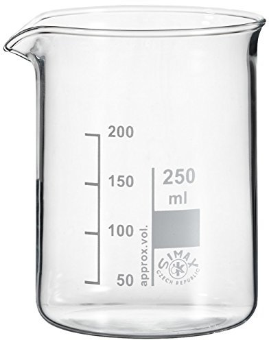 NeoLab E-1038 - Vasos de cristal (250 ml, 10 unidades)