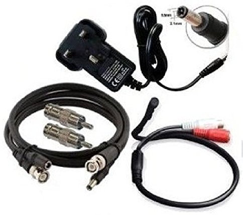 CCTV Covert Mic Microphone DIY kit Wide 30m Range High Gain for DVR NVR 10m KIT