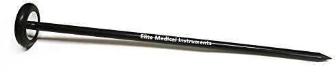 Elite Medical Instruments EMI Deluxe Queen Square Neurological Reflex Hammer (EIH-781 BLACK) with pointed tip for superficial responses